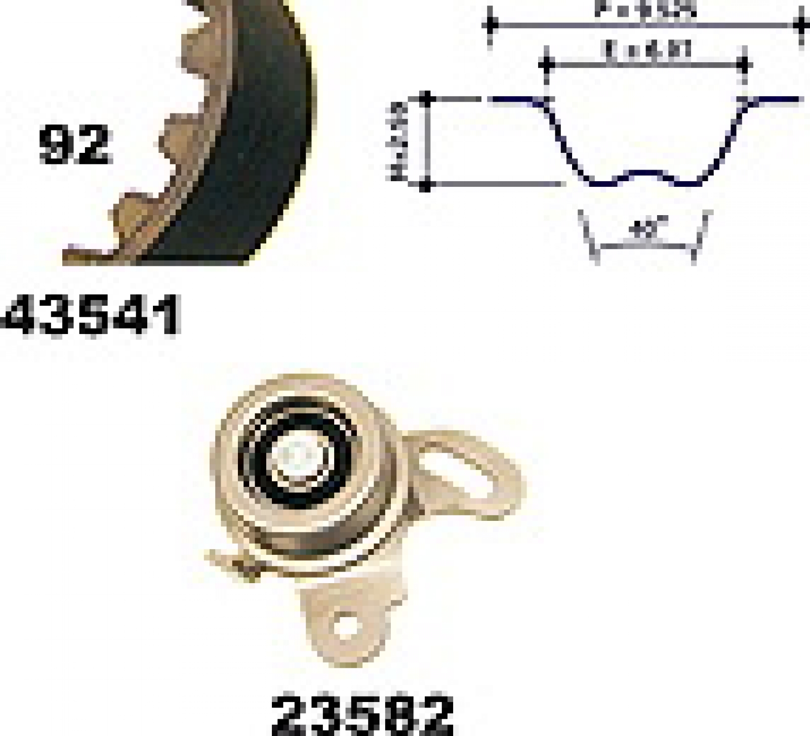 Timing Belt Set MAPCO 23541