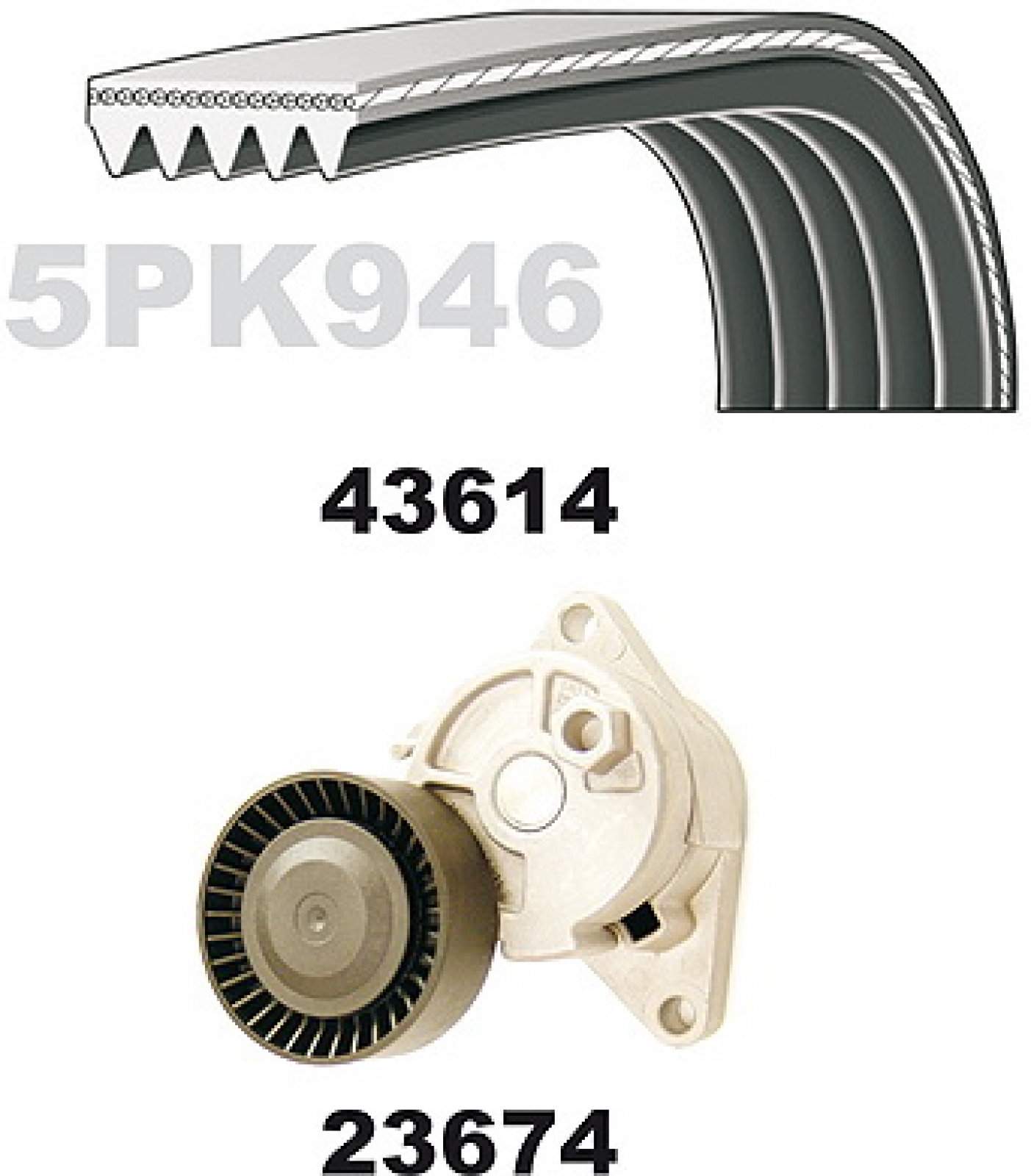V-Ribbed Belt Set MAPCO 23614