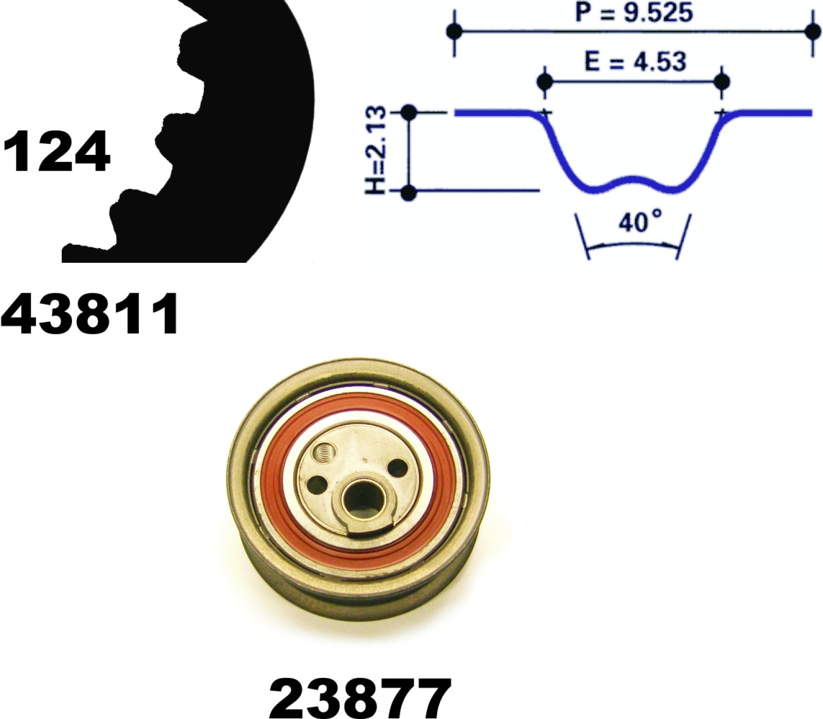 Timing Belt Set MAPCO 23825