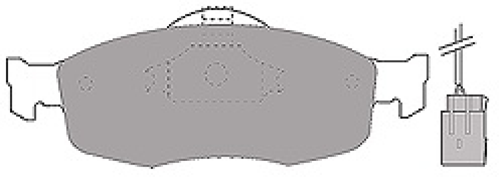 Brake Pad Set, disc brake MAPCO 6369