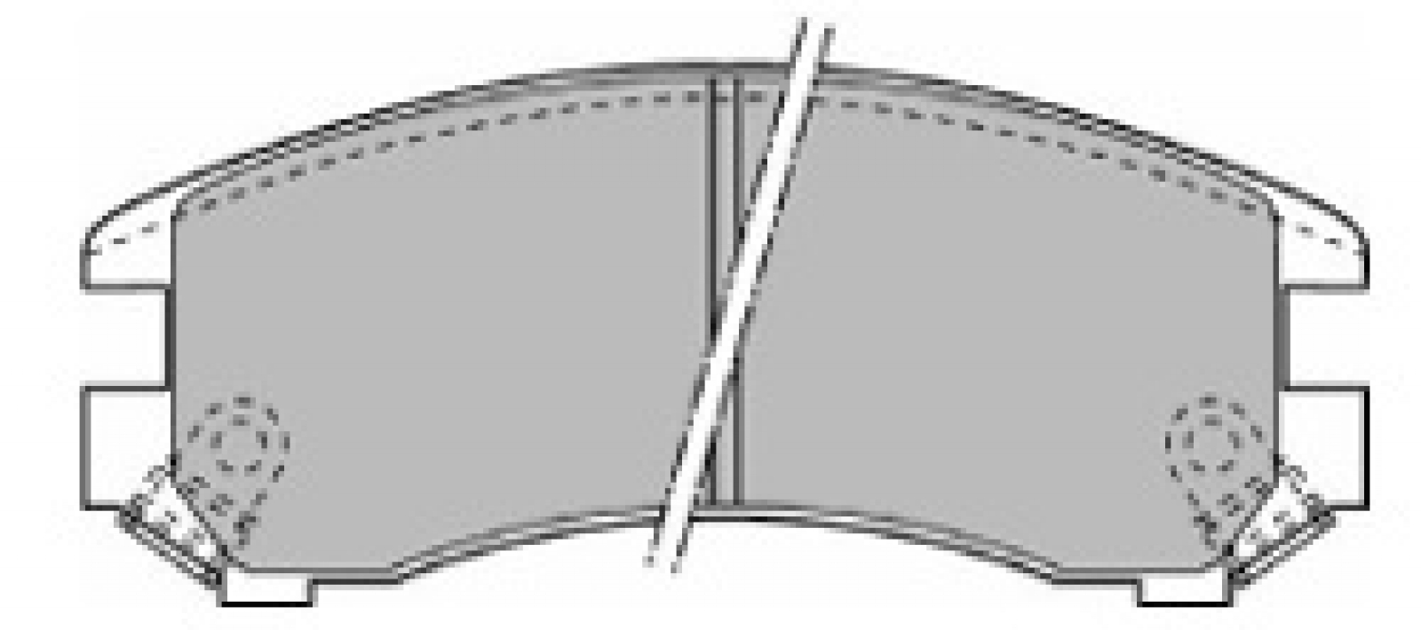 Brake Pad Set, disc brake MAPCO 6437