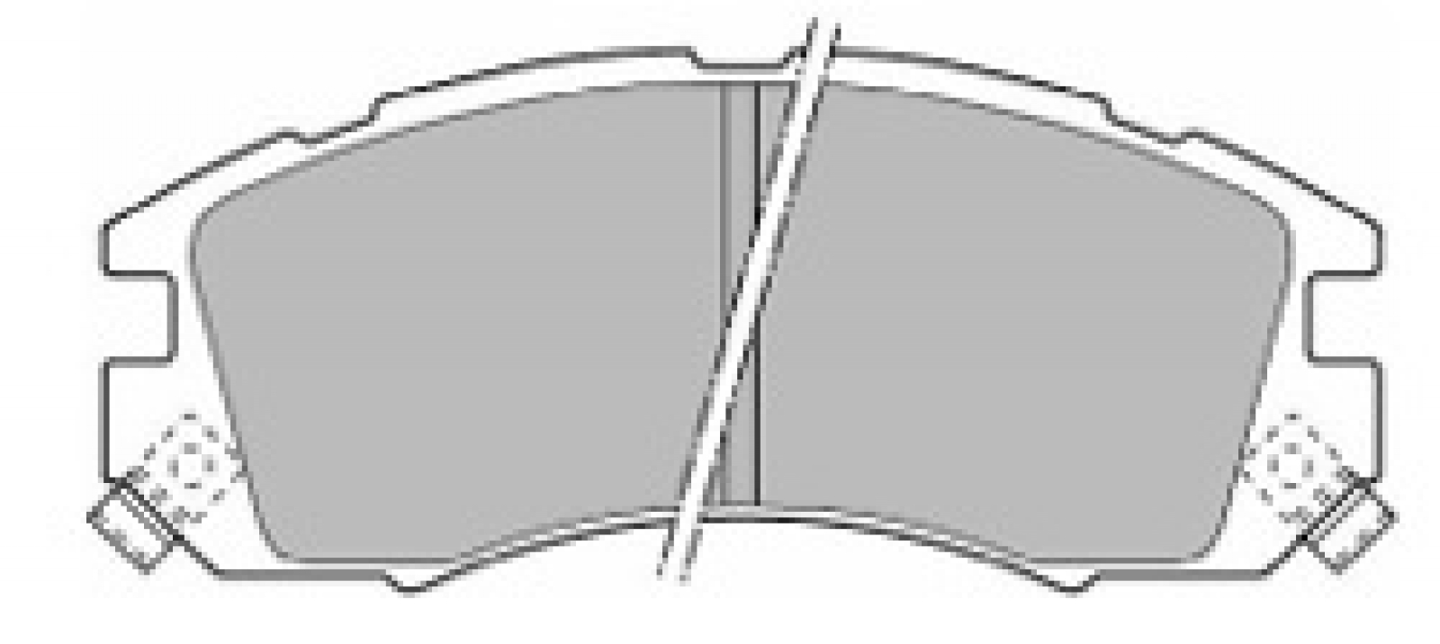 Brake Pad Set, disc brake MAPCO 6444