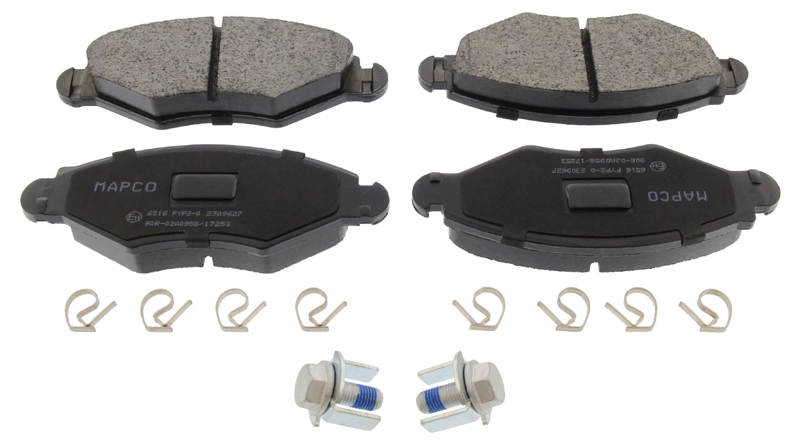 Brake Pad Set, disc brake MAPCO 6516