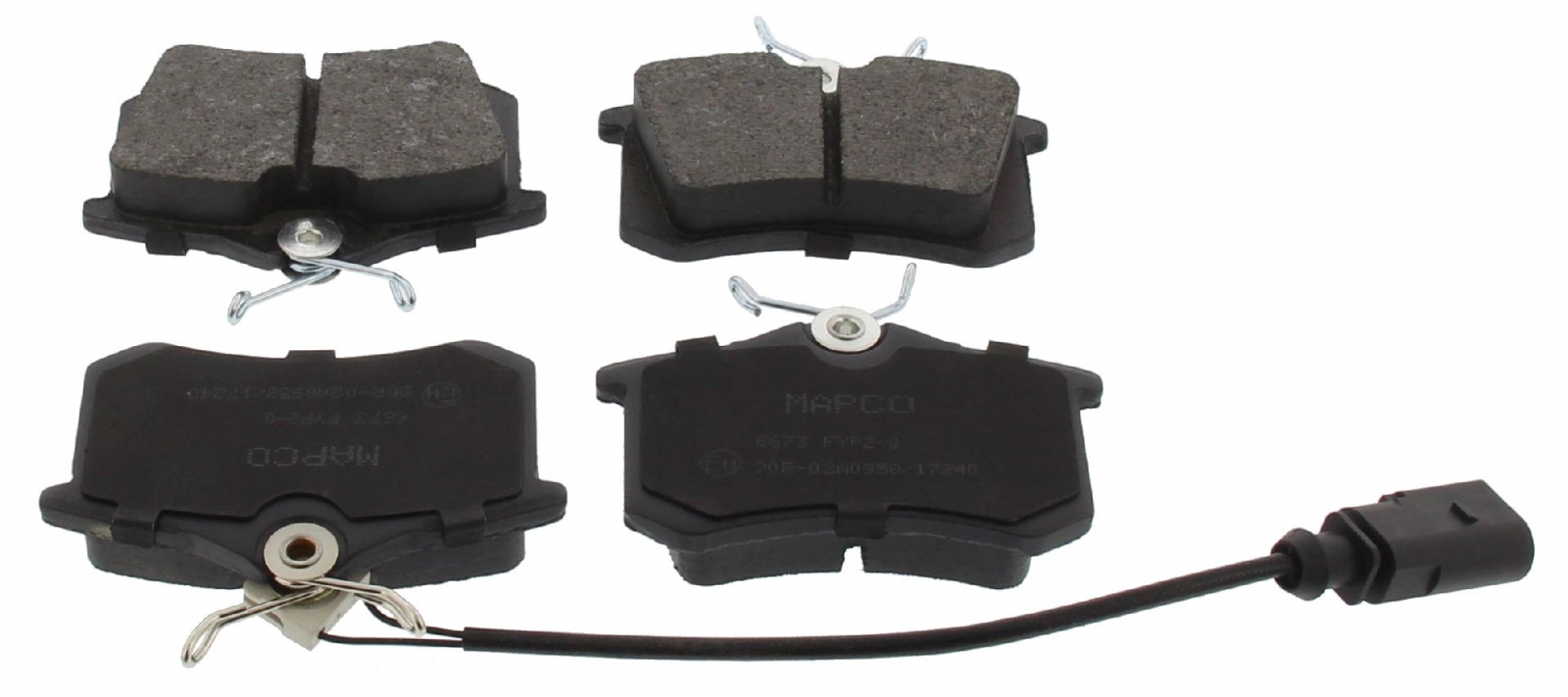 Brake Pad Set, disc brake MAPCO 6673