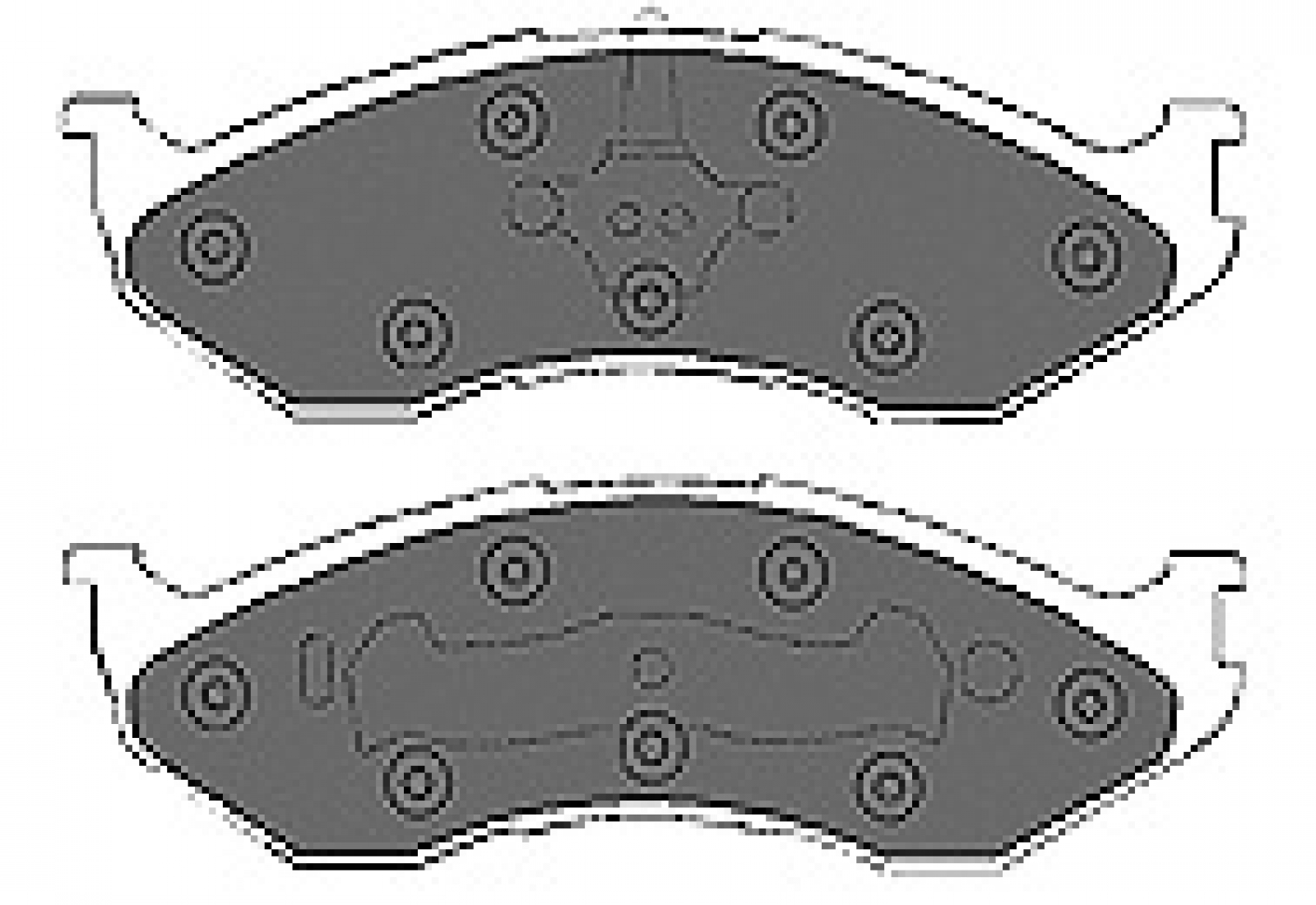 Brake Pad Set, disc brake MAPCO 6692