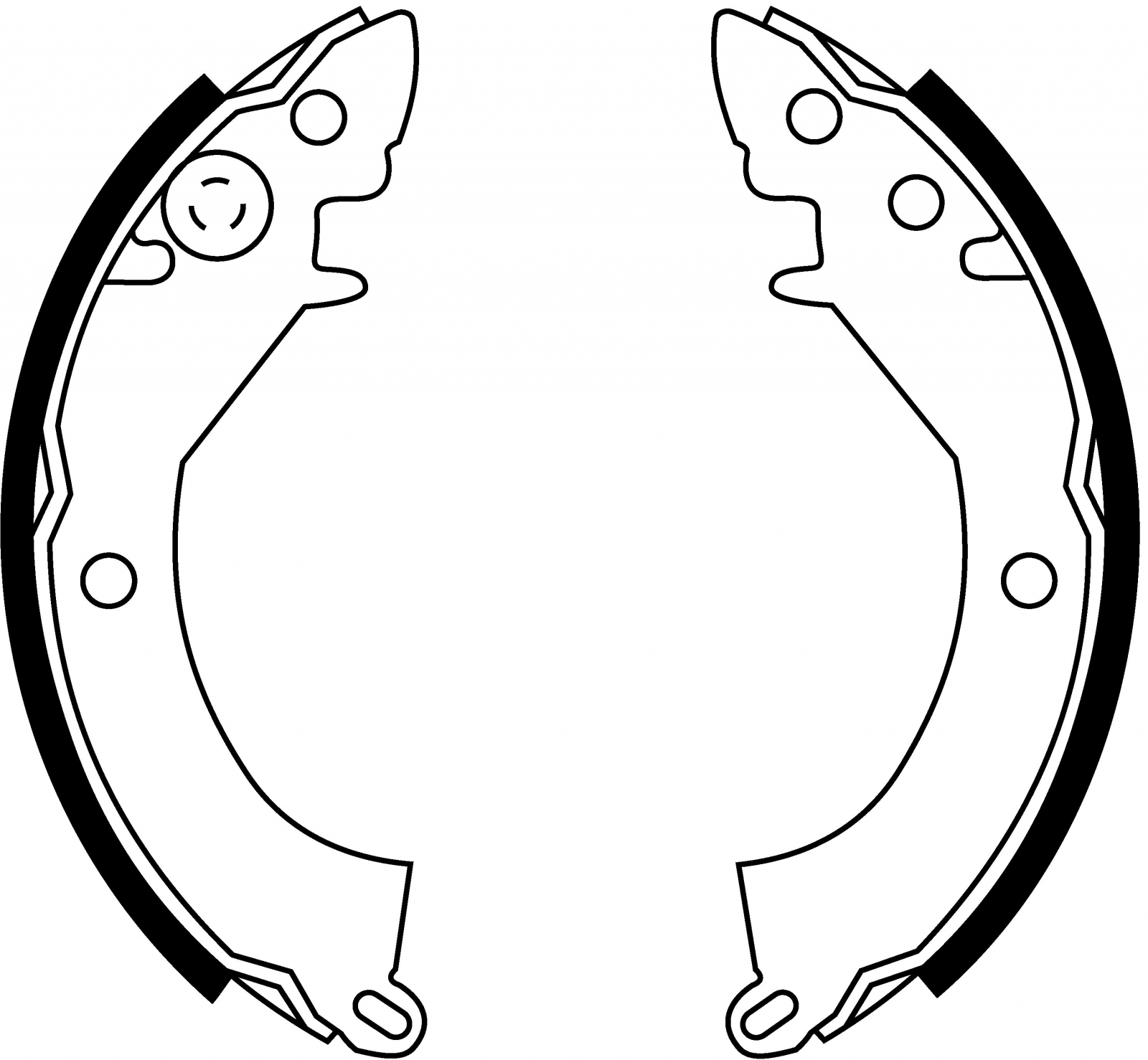 Brake Shoe Set MAPCO 8553