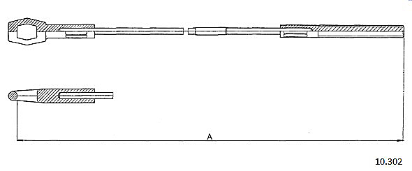 Clutch Cable METZGER 10.302