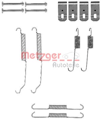Accessory Kit, brake shoes METZGER 105-0015