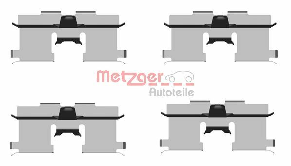 Accessory Kit, disc brake pad METZGER 109-1692