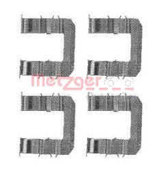Accessory Kit, disc brake pad METZGER 109-1735