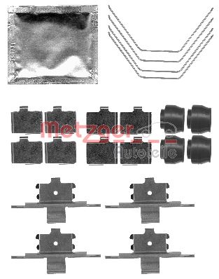 Accessory Kit, disc brake pad METZGER 109-1791