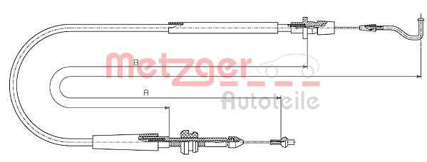 Accelerator Cable METZGER 11.0636