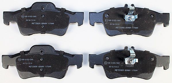 Brake Pad Set, disc brake METZGER 1170049