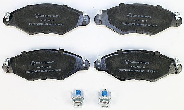 Brake Pad Set, disc brake METZGER 1170059