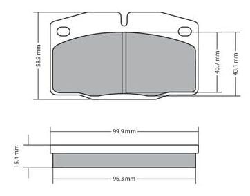 Brake Pad Set, disc brake METZGER 1170234