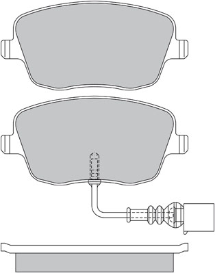 Brake Pad Set, disc brake METZGER 1170246