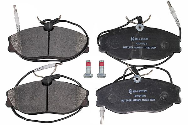 Brake Pad Set, disc brake METZGER 1170253