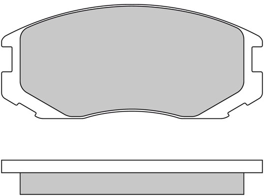 Brake Pad Set, disc brake METZGER 1170294