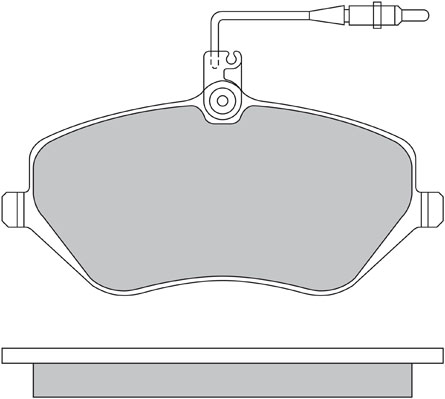 Brake Pad Set, disc brake METZGER 1170346