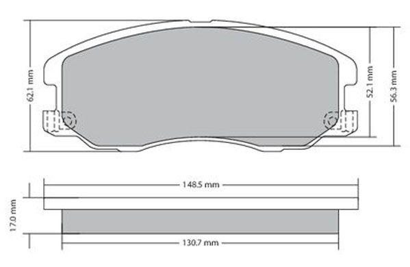Brake Pad Set, disc brake METZGER 1170358