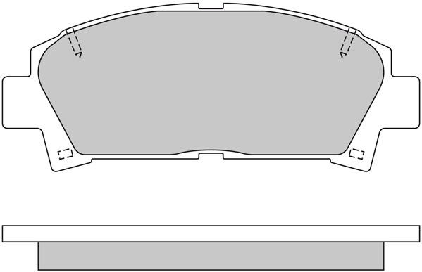 Brake Pad Set, disc brake METZGER 1170398