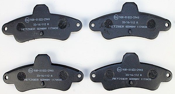 Brake Pad Set, disc brake METZGER 1170430