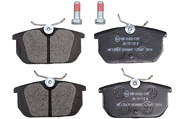 Brake Pad Set, disc brake METZGER 1170487