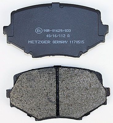 Brake Pad Set, disc brake METZGER 1170515