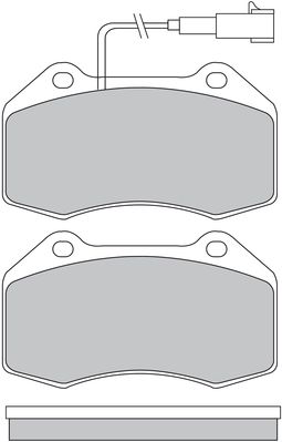 Brake Pad Set, disc brake METZGER 1170559