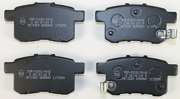 Brake Pad Set, disc brake METZGER 1170593