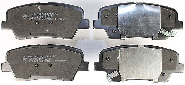 Brake Pad Set, disc brake METZGER 1170687