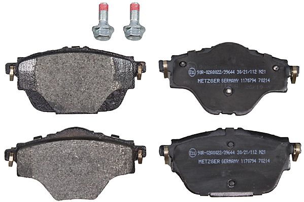 Brake Pad Set, disc brake METZGER 1170794