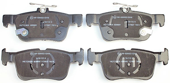 Brake Pad Set, disc brake METZGER 1170827