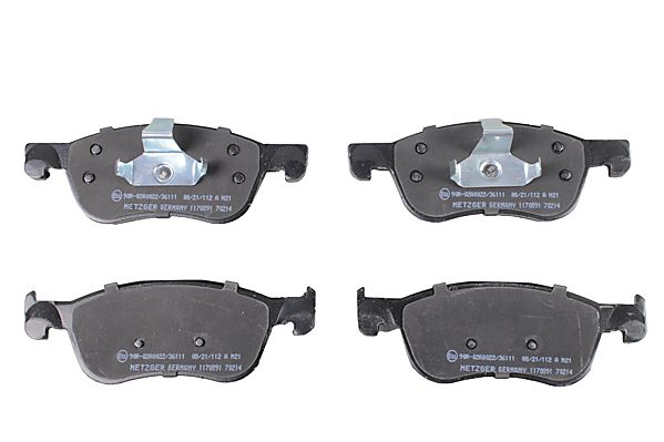 Brake Pad Set, disc brake METZGER 1170891