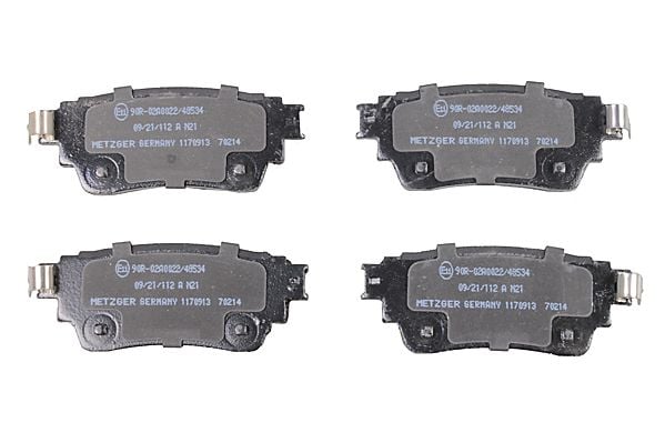 Brake Pad Set, disc brake METZGER 1170913