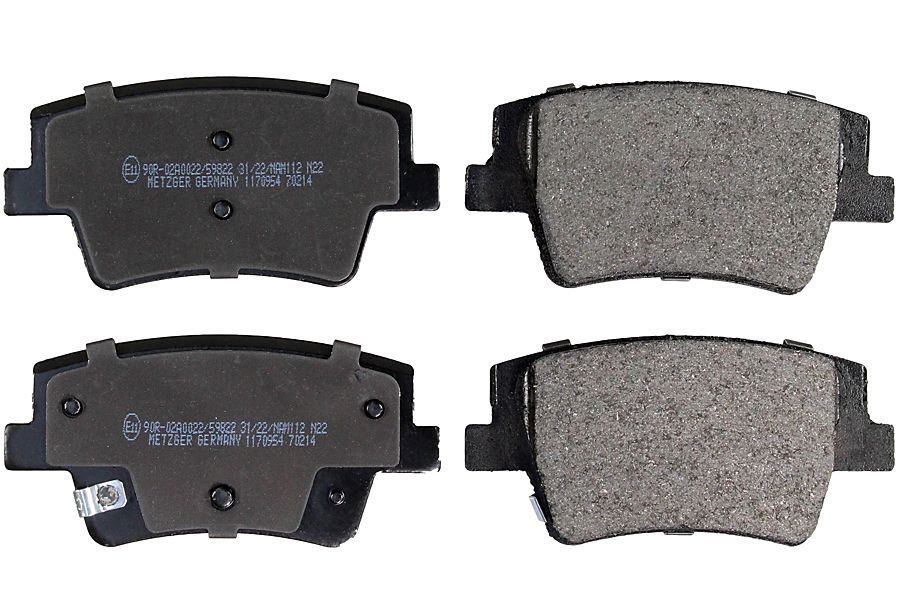 Brake Pad Set, disc brake METZGER 1170954