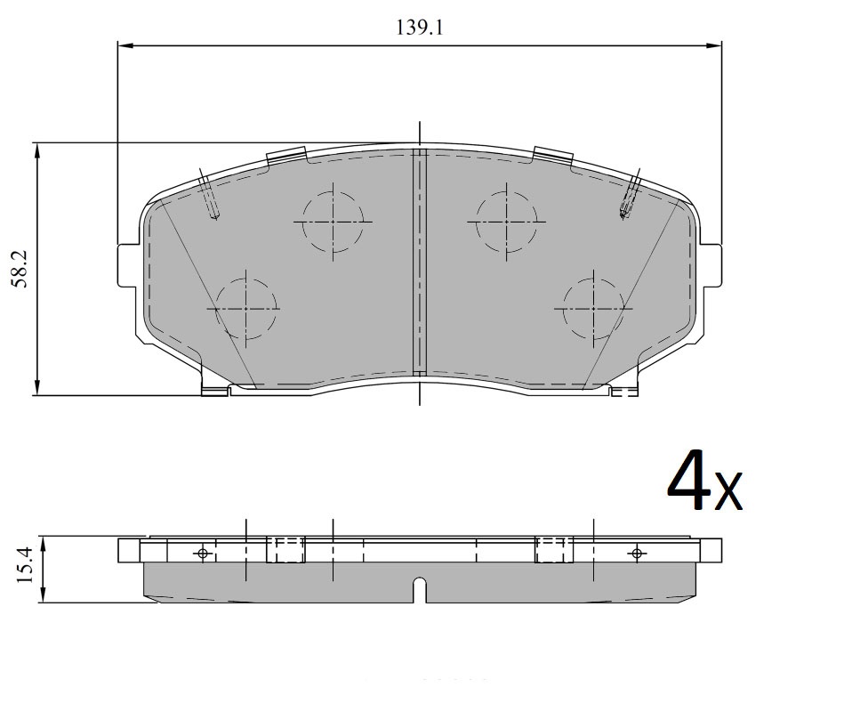 Brake Pad Set, disc brake METZGER 1170966