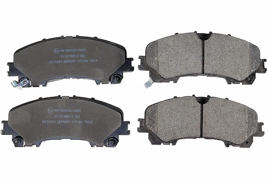 Brake Pad Set, disc brake METZGER 1171006