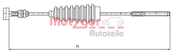 Cable, parking brake METZGER 17.1417