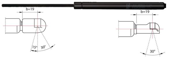 Gas Spring, boot-/cargo area METZGER 2110246