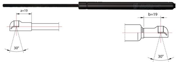 Gas Spring, boot-/cargo area METZGER 2110297
