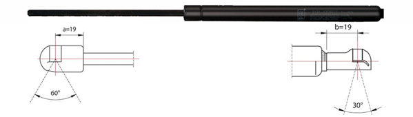 Gas Spring, boot-/cargo area METZGER 2110423