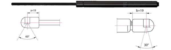 Gas Spring, boot-/cargo area METZGER 2110475
