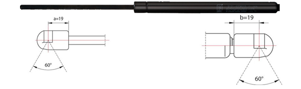 Gas Spring, boot-/cargo area METZGER 2110483