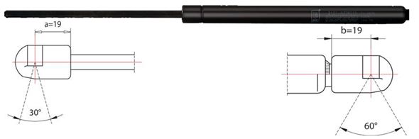 Gas Spring, boot-/cargo area METZGER 2110528