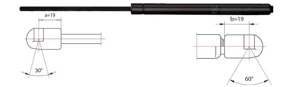 Gas Spring, boot-/cargo area METZGER 2110562