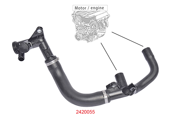 Radiator Hose METZGER 2420055