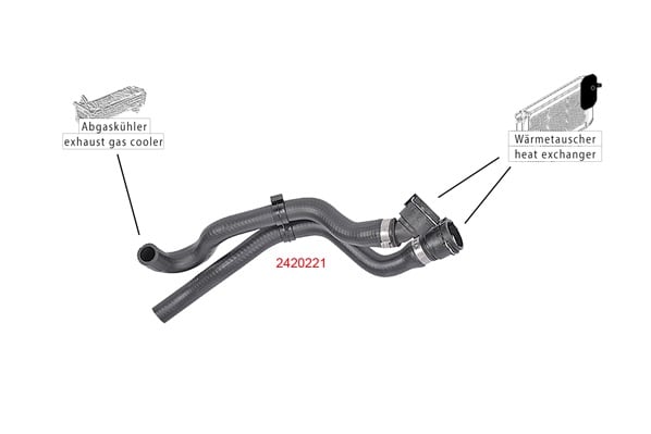 Radiator Hose METZGER 2420221