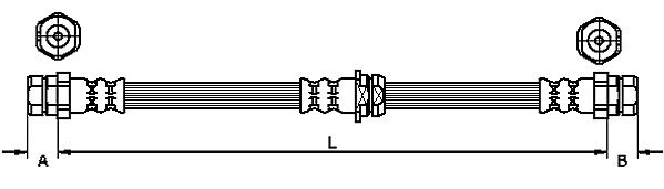 Brake Hose METZGER 4110119