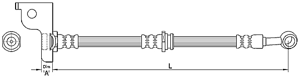 Brake Hose METZGER 4110139